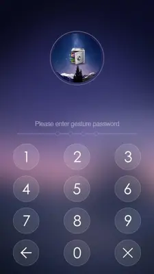 AppLock Theme Silent Night android App screenshot 1